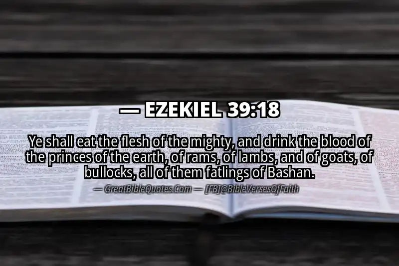 EZEKIEL 39:18 Verse