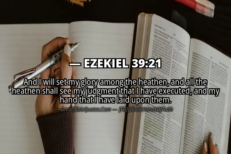 EZEKIEL 39:21 Verse