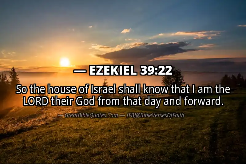 EZEKIEL 39:22 Verse