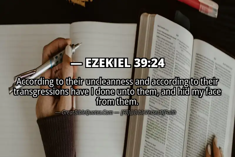 EZEKIEL 39:24 Verse