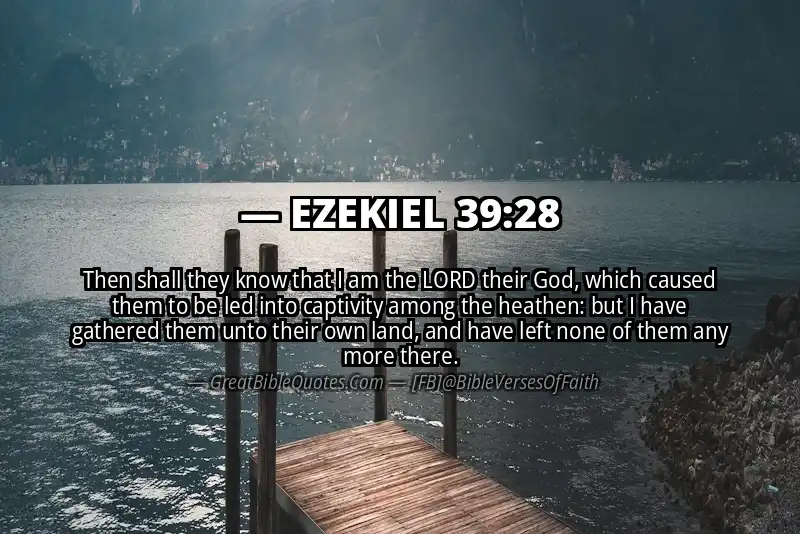 EZEKIEL 39:28 Verse