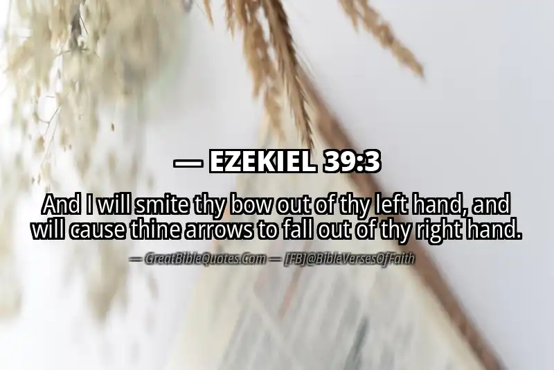 EZEKIEL 39:3 Verse