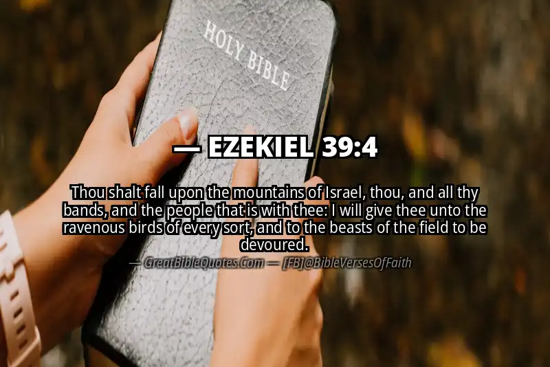 EZEKIEL 39:4 Verse