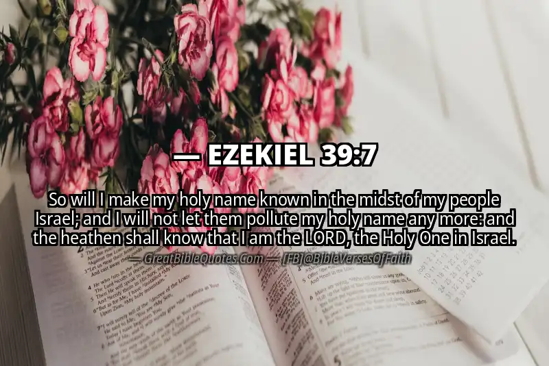 EZEKIEL 39:7 Verse Image