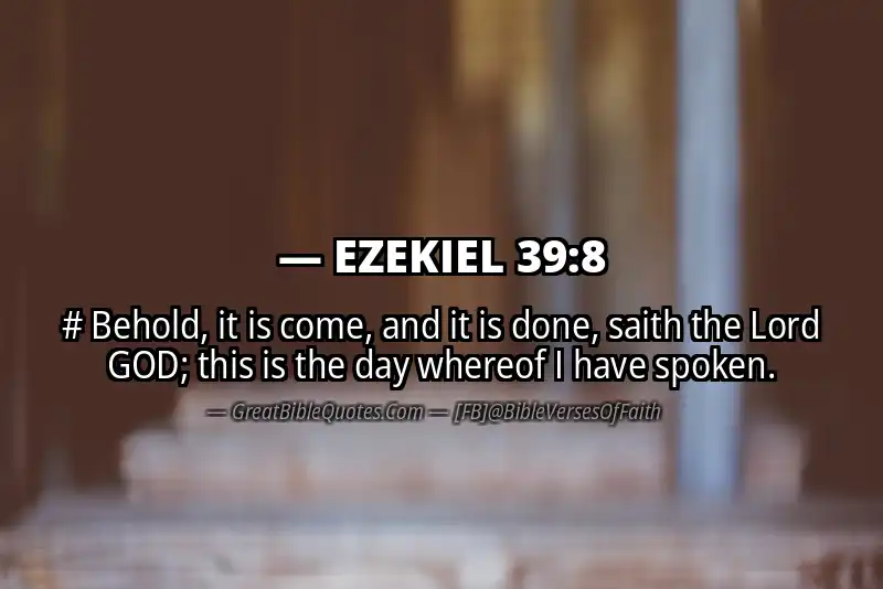EZEKIEL 39:8 Verse Image