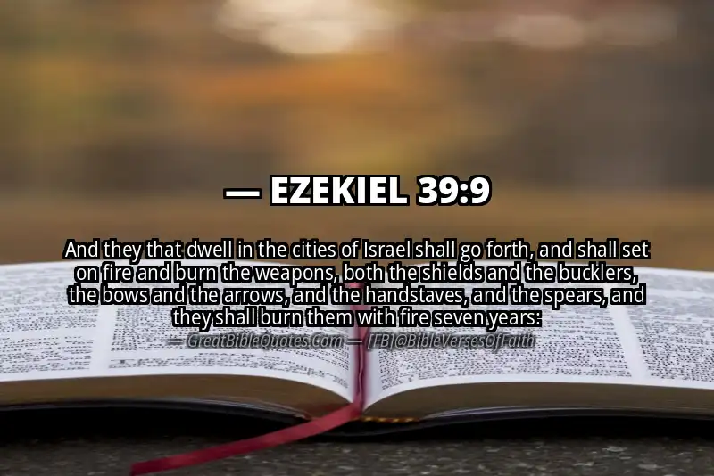 EZEKIEL 39:9 Verse Image
