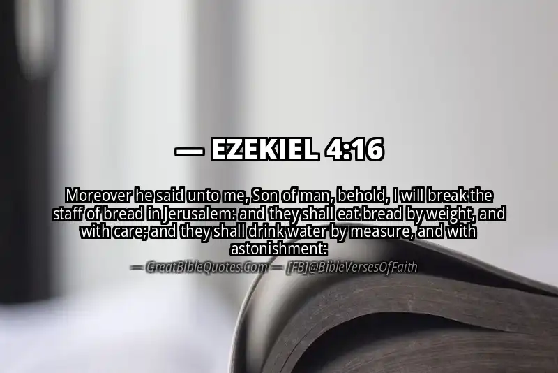 EZEKIEL 4:16 Verse Image