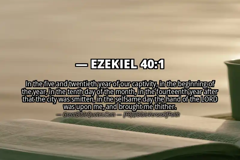 EZEKIEL 40:1 Verse