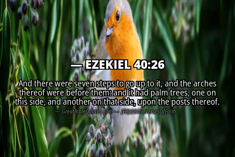 EZEKIEL 40:26 Verse