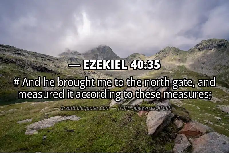EZEKIEL 40:35 Verse Image