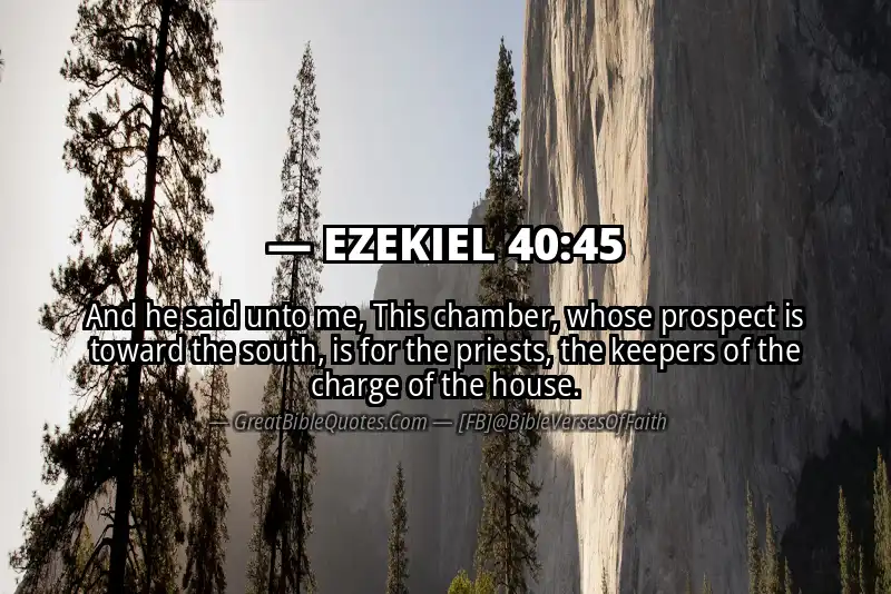 EZEKIEL 40:45 Verse Image