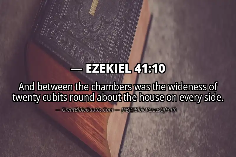 EZEKIEL 41:10 Verse