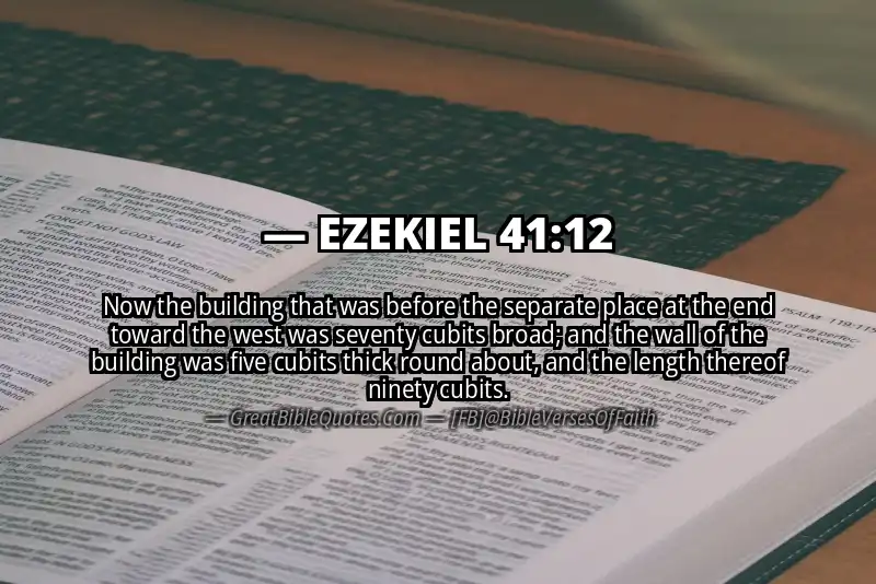 EZEKIEL 41:12 Verse