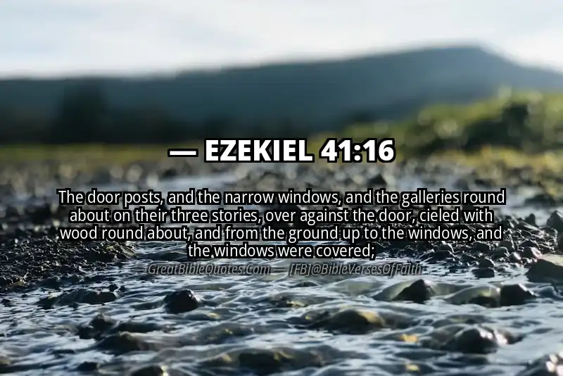 EZEKIEL 41:16 Verse