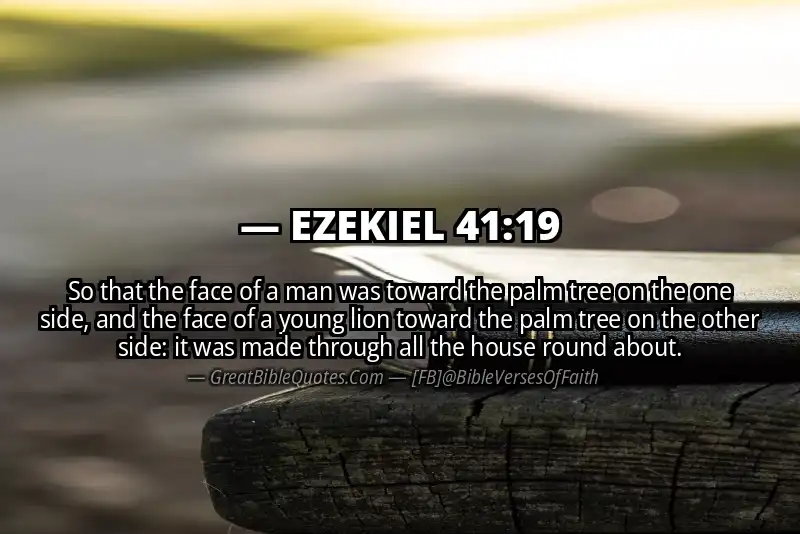 EZEKIEL 41:19 Verse