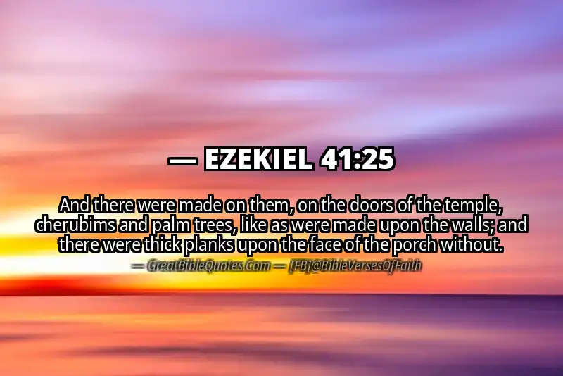 EZEKIEL 41:25 Verse
