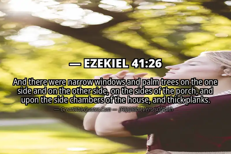 EZEKIEL 41:26 Verse
