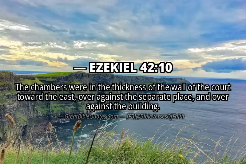 EZEKIEL 42:10 Verse