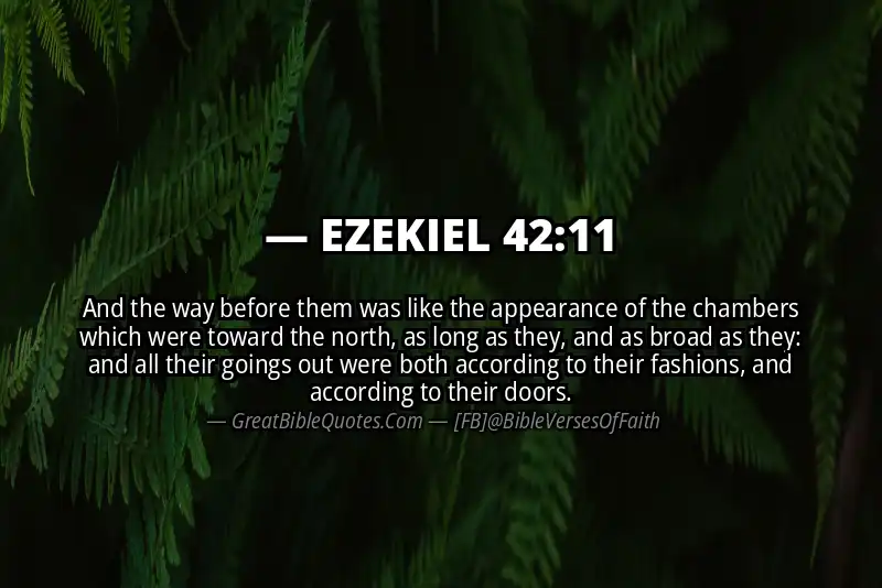 EZEKIEL 42:11 Verse
