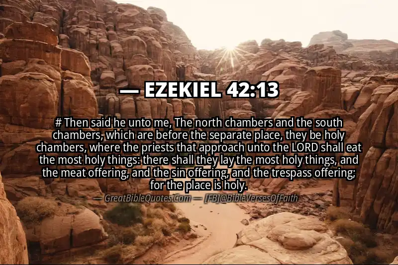 EZEKIEL 42:13 Verse