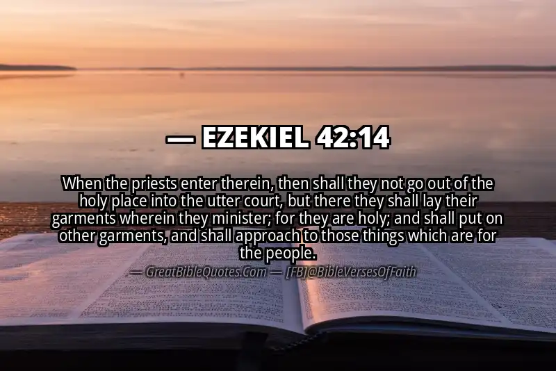 EZEKIEL 42:14 Verse Image