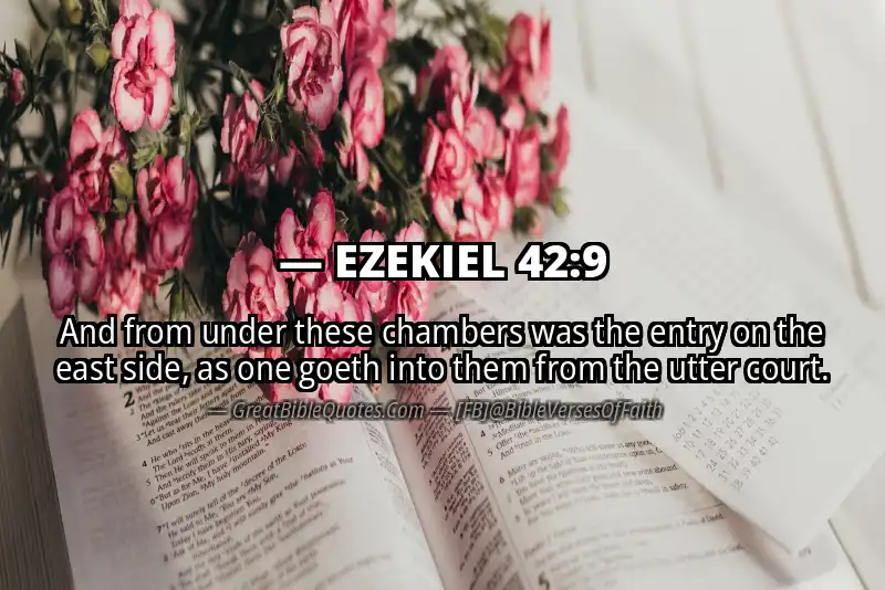 EZEKIEL 42:9 Verse