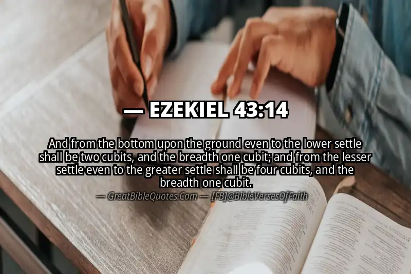 EZEKIEL 43:14 Verse
