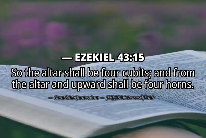 EZEKIEL 43:15 Verse