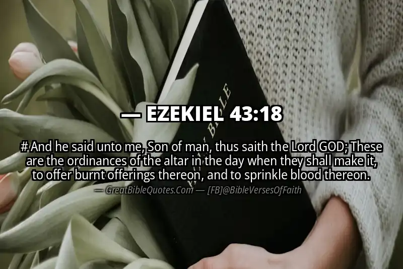 EZEKIEL 43:18 Verse