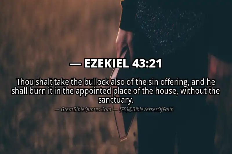 EZEKIEL 43:21 Verse