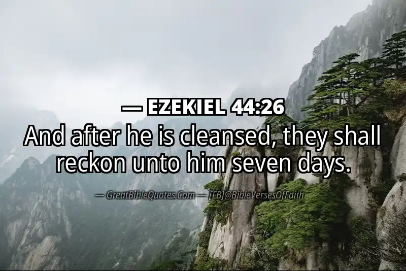 EZEKIEL 44:26 Verse