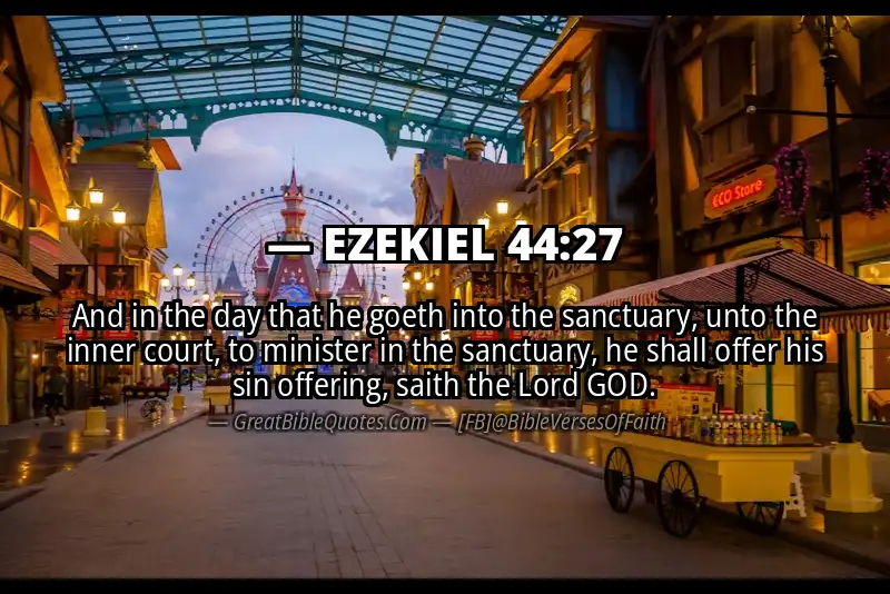 EZEKIEL 44:27 Verse