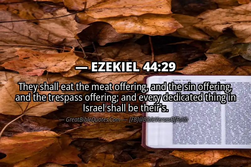EZEKIEL 44:29 Verse