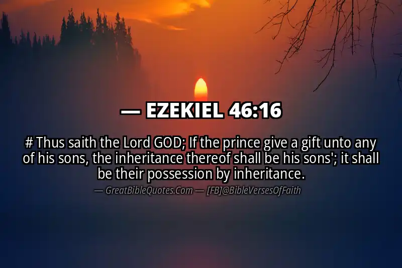 EZEKIEL 46:16 Verse