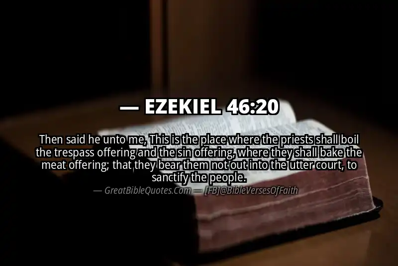 EZEKIEL 46:20 Verse
