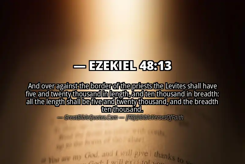 Bible verse: EZEKIEL 48:13 Image