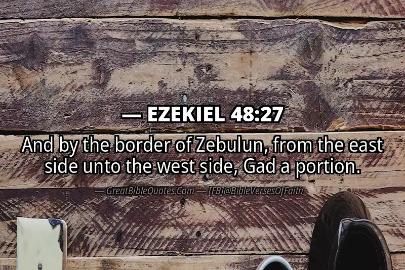 EZEKIEL 48:27 Verse Image