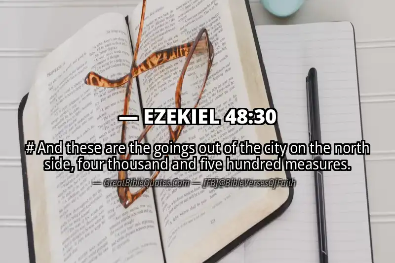 EZEKIEL 48:30 Verse