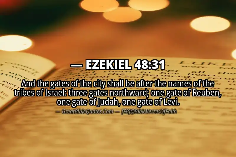 EZEKIEL 48:31 Verse