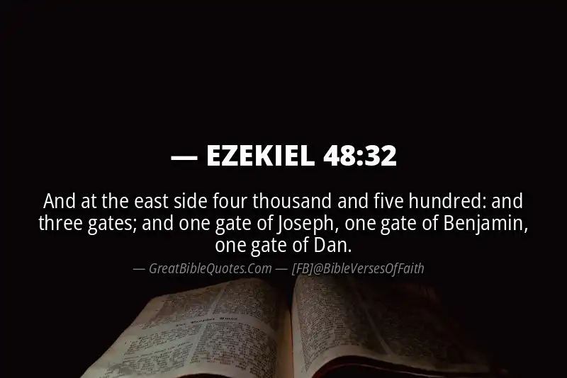 EZEKIEL 48:32 Verse