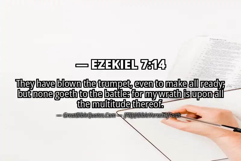 EZEKIEL 7:14 Verse