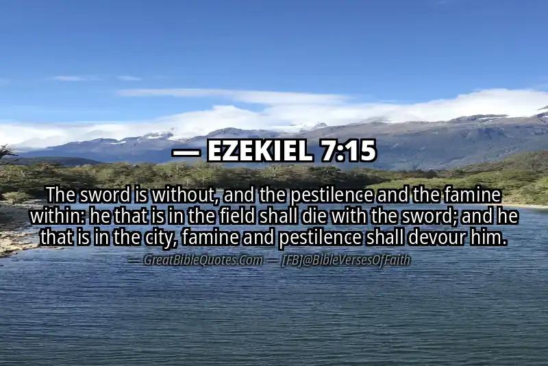 EZEKIEL 7:15 Verse