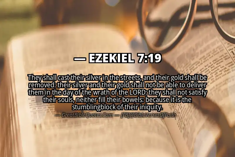 EZEKIEL 7:19 Verse