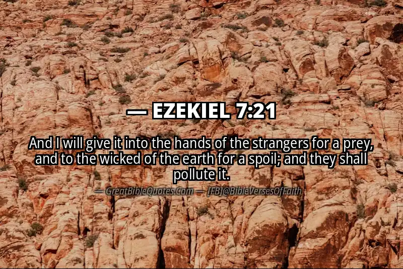 EZEKIEL 7:21 Verse