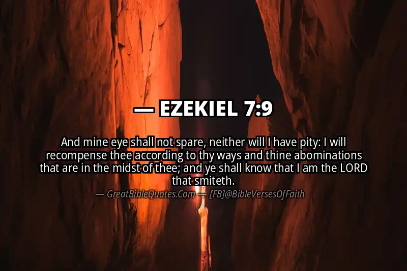 EZEKIEL 7:9 Verse