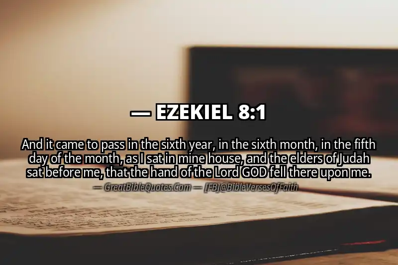EZEKIEL 8:1 Verse