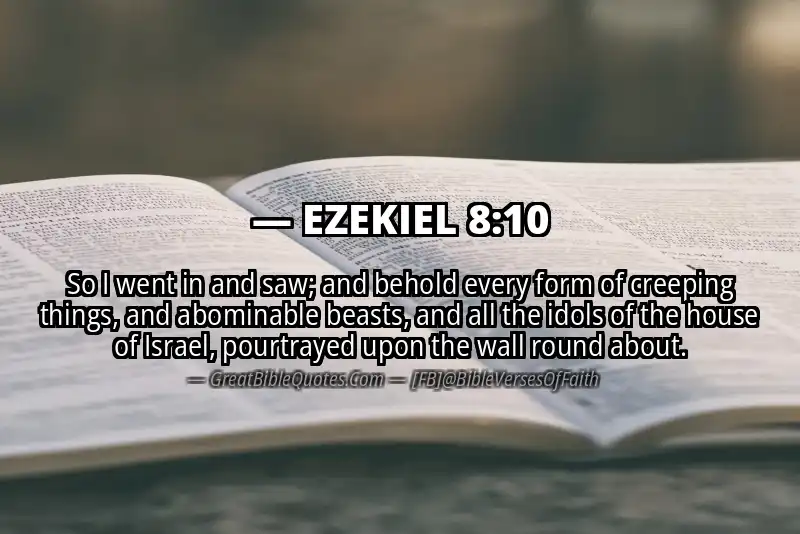 EZEKIEL 8:10 Verse