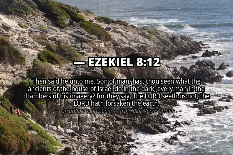 EZEKIEL 8:12 Verse