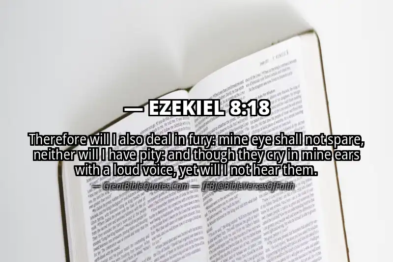 EZEKIEL 8:18 Verse