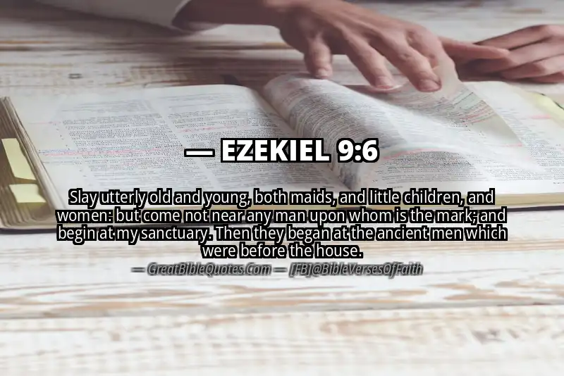 EZEKIEL 9:6 Verse